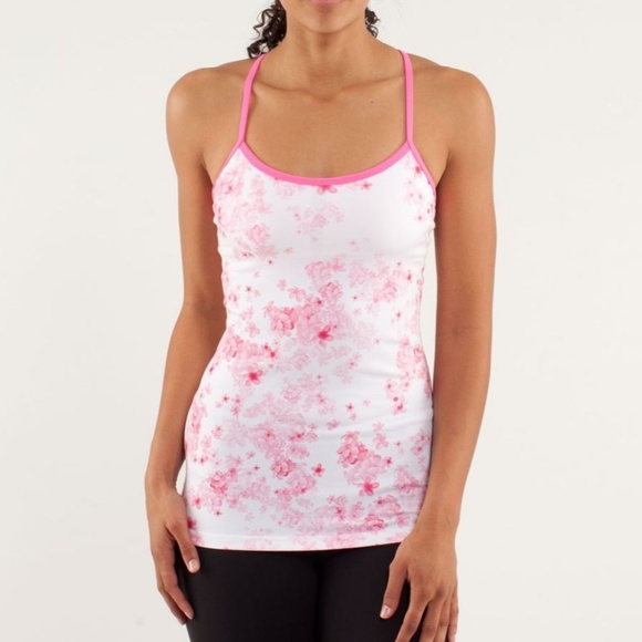 LULULEMON Power Y Tank Frangipani Parfait Pink size 6 - Picture 3 of 8